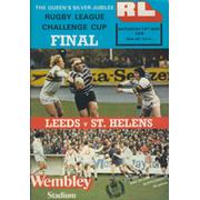 LEEDS V ST. HELENS 1978 (CHALLENGE CUP FINAL) RUGBY LEAGUE PROGRAMME