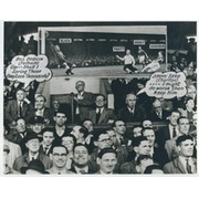 FULHAM V CHARLTON ATHLETIC EARLY 1950S COMPOSITE FOOTBALL PHOTOGRAPH