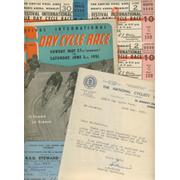 6 DAY CYCLE RACE 1951 OFFICIAL PROGRAMME
