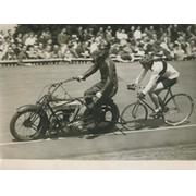 MOTOR-PACED CYCLING RACE AT HERNE HILL 1946 PHOTOGRAPH