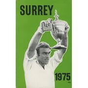 SURREY COUNTY CRICKET CLUB YEAR BOOK FOR 1975