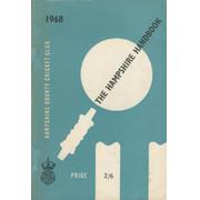 HAMPSHIRE COUNTY CRICKET CLUB ILLUSTRATED HANDBOOK 1968