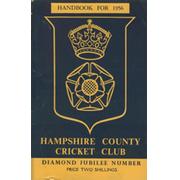 HAMPSHIRE COUNTY CRICKET CLUB ILLUSTRATED HANDBOOK 1956: DIAMOND JUBILEE NUMBER