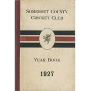 SOMERSET COUNTY CRICKET CLUB YEARBOOK 1927