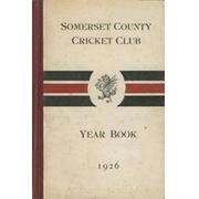 SOMERSET COUNTY CRICKET CLUB YEARBOOK 1926