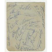 READING FOOTBALL CLUB 1950-51 SIGNED ALBUM PAGE