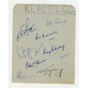 KENT & DEVON 1951 CRICKET AUTOGRAPHS