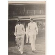 DULEEPSINHJI, K.S. & SCOTT, R.S.G. (SUSSEX) CRICKET POSTCARD