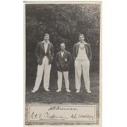 CHAPMAN/FREEMAN/WOOLLEY (KENT & ENGLAND) CRICKET POSTCARD