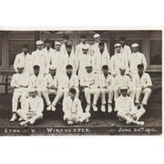 ETON V WINCHESTER 1910 CRICKET POSTCARD