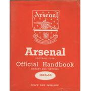 ARSENAL FOOTBALL CLUB 1952-53 OFFICIAL HANDBOOK
