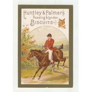 HUNTLEY AND PALMERS BISCUITS TRADE CARD C. 1880 - HUNTING