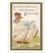 HUNTLEY AND PALMERS BISCUITS TRADE CARD C. 1880 - SAILING