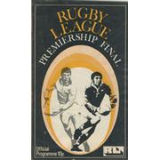 LEEDS V ST. HELENS 1975 PREMIERSHIP FINAL PROGRAMME