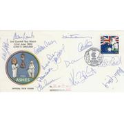 ENGLAND CRICKET TEAM 1989 SIGNED FIRST DAY COVER