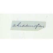A. RIDDINGTON (LEICESTERSHIRE) CRICKET AUTOGRAPH