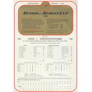 ESSEX V NORTHAMPTONSHIRE (LORD