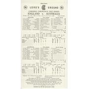 ENGLAND V AUSTRALIA 1981 (LORD