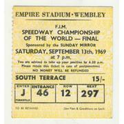 WORLD SPEEDWAY CHAMPIONSHIP FINAL 1969 TICKET
