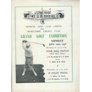 GRAND GOLF EXHIBITION 1958 (HEYSHAM GOLF CLUB) PROGRAMME