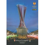 SEVILLA V BENFICA 2014 UEFA CUP FINAL FOOTBALL PROGRAMME