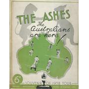 THE ASHES: THE AUSTRALIANS ARE HERE! SOUVENIR OF THE 1938 TOUR 