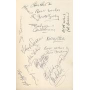MANCHESTER UNITED FOOTBALL BOOK NO.8 - SIGNED BY THE 1968 EUROPEAN CUP WINNING TEAM