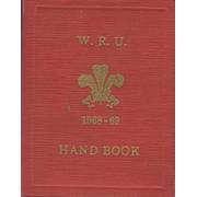 WELSH RUGBY UNION HANDBOOK 1968-69