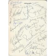 100TH FA CUP BANQUET 1981 - SEATING PLAN AND SIGNED MENU