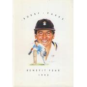 BOBBY PARKS (HAMPSHIRE, KENT) 1992 CRICKET BENEFIT BROCHURE