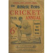 ATHLETIC NEWS CRICKET ANNUAL 1928