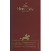 HENNESSY GOLD CUP (NEWBURY) 1997 RACE PROGRAMME