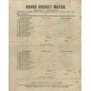 SCOTLAND V AUSTRALIA 1921 CRICKET SCORECARD