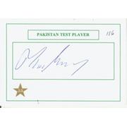 MUSHTAQ AHMED (PAKISTAN) CRICKET AUTOGRAPH