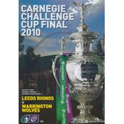 LEEDS RHINOS V WARRINGTON WOLVES 2010 (CHALLENGE CUP FINAL) RUGBY LEAGUE PROGRAMME