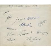 NEW ZEALAND 1949 CRICKET AUTOGRAPHS