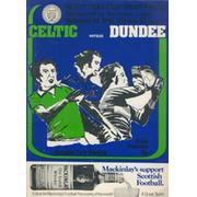CELTIC V DUNDEE 1977 SCOTTISH CUP SEMI-FINAL FOOTBALL PROGRAMME