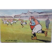 "LAST BUT NOT LEAST" FOOTBALL POSTCARD