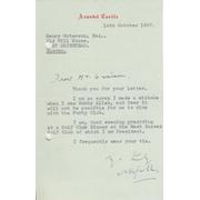 DUKE OF NORFOLK 1957 SIGNED CRICKET LETTER