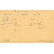 BRITISH ARMY AND FRENCH ARMY 1948 FOOTBALL AUTOGRAPHS (AND LUTON TOWN)