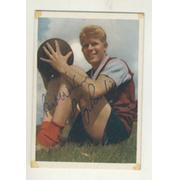 RAY POINTER (BURNLEY) SIGNED FOOTBALL CARD