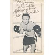 CARMEN BASILIO SIGNED BOXING POSTCARD