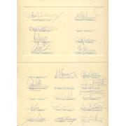 SCOTLAND FOOTBALL TEAM 1993 (V SWITZERLAND) SIGNED CARD