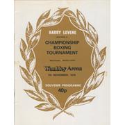 ALAN MINTER V GRATIEN TONNA 1978 BOXING PROGRAMME