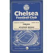 CHELSEA V ATLETICO BILBAO 1959-60 FOOTBALL PROGRAMME