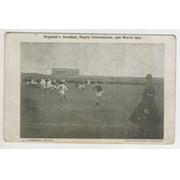SCOTLAND V ENGLAND 1904 RUGBY POSTCARD
