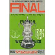 EVERTON V WEST BROMWICH ALBION 1968 (F.A. CUP FINAL) FOOTBALL PROGRAMME