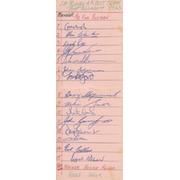 SOUTH AFRICA 1963 RUGBY AUTOGRAPHS - 4TH TEST V AUSTRALIA