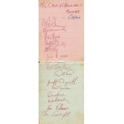 ENGLAND & SOUTH AFRICA 1964-65 (TOUR OF SOUTH AFRICA) CRICKET AUTOGRAPHS