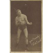 WILL (YOUNG) ESCOTT BOXING POSTCARD